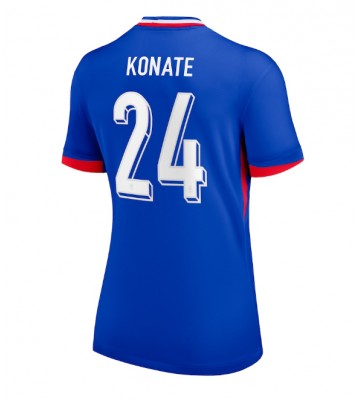 Francia Ibrahima Konate #24 Primera Equipación Mujer Eurocopa 2024 Manga Corta